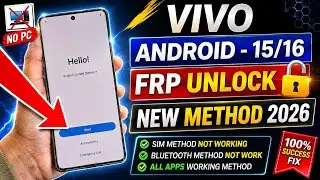 All Vivo FRP Unlock Android 15 - Google Account FRP Bypass Without PC - New Method Apps Working