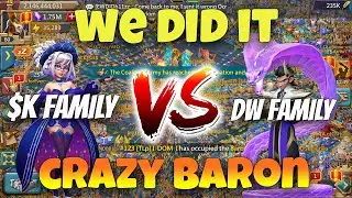 Lords Mobile - Winning super hard baron against DW Family. 1s win after they declared the war on us