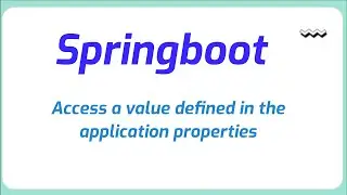 How to access a value defined in the application properties file in Spring boot