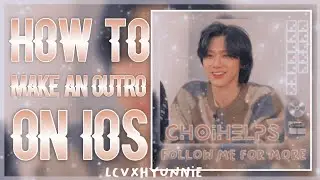 How to make a outro on ios tutorial #outrotutorialios #iphoneoutro