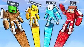 JJ vs Mikey vs Friends: TOWER TRANSFORMERS BATTLE in Minecraft...