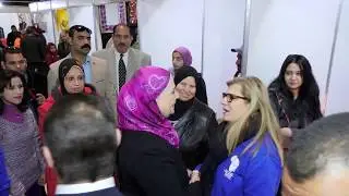 معرض الأسر المنتجة علي هامش الالعاب الافريقية  بحضور وزير التضامن الاجتماعي