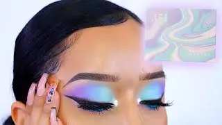 MORPHE 35I ICY FANTASY PALETTE | OMBRE PASTEL MAKEUP LOOK 2020  ohmglashes