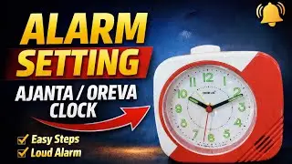 OREVA AJANTA ALARM TIME PIECE 3117