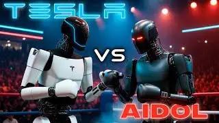 🔥 Epic Clash: Tesla Optimus vs Russian Aidol | WBO Robot Boxing Showdown BattleBots | AI Short Film