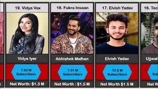 List of Richest Indian Youtubers 2023 |  Highest Paid Youtuber in India 2023 |