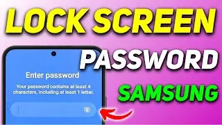 How to Set Lock Screen Password in Samsung Galaxy M35 | Samsung Phone Password Lock