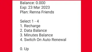 How To Check Renna SIM Balance 🤗