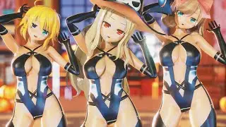 MMD :🎃Happy Halloween🎃- Shiki Ryouna Haruka (HD)【Ray-MMD】[1440p60]