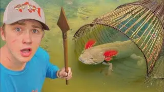 I Caught RARE Fish in a Primitive Fish Trap!