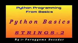 Python Strings Tutorial | What is Strings Method  in  Python | Reverse String | Python Tutorial 5