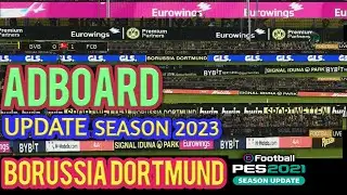 PES 2021 Update Adboard  Borussia Dortmund season 2023