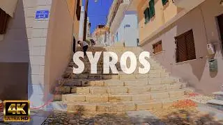 Ermoupoli Walking Tour in Syros, Greece in 4K