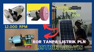 Penemuan baru ‼️bor tanpa listrik PLN dan tanpa baterai | Mini Drill  dinamo 775