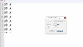 Macro Feature in Notepad++