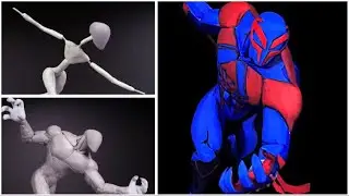 How to make Spider-Man 2099 (Miguel O'Hara) with Clay / Spider-Man: Across the Spider-Verse [kiArt]
