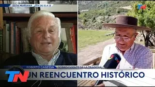 El emotivo reencuentro de un sobreviviente del milagro de los Andes con el arrierito que lo salvó