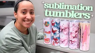 Printing 3D 20 oz Sublimation Tumblers for my small business | How I Print them & Wrap them
