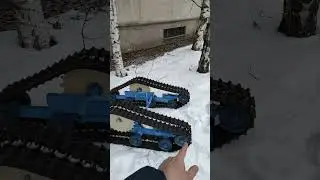 🇬🇧 Winter version of a track attachment for a walk-behind tractor, 2023 