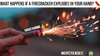 What happens if a FIRE CRACKER🧨 explodes in HAND?💥 | Crazy Experiment |