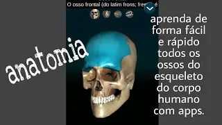 aprendendo de forma rápida, ossos do esqueleto humano, com ajuda de apps.   #anatomia  #esqueleto