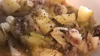 A good way to stretch a half pound hamburger meat