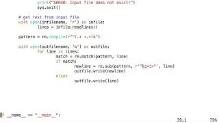 Web Scraping : using python re module to process text files part2