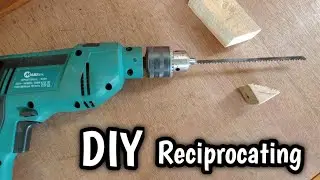 Gergaji dari bor tangan | make a Saw powered by a drill | Reciprocating bor adapter | kreatif TV