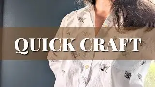 Thrift Flip: Giving Button-Up Shirts a Little More **PERSONALITY** || and it's SUPER easy!