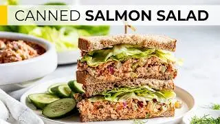 BEST SALMON SALAD | canned salmon recipe