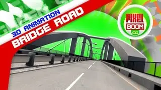 Green Screen  Bridge Road Skyline - Footage PixelBoom CG