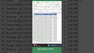 Quickly Split Date and Time in Excel! 📆⏰ #Shorts
