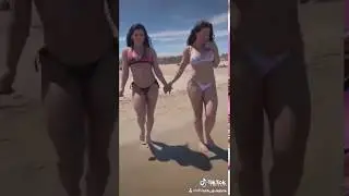 Bikini hot two girls in beach TikTok 😍🔥