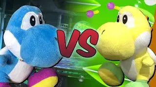 Blue Yoshi VS Yellow Yoshi - Super Smash Bros. Plush