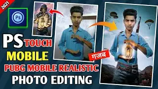 PS TOUCH MOBILE PUBG Game Poster Photo Editing PS TOUCH Tutorial PS TOUCH PUBG MOBILE PHOTIO EDITING