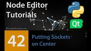 Node Editor Tutorial 42: Putting sockets on center