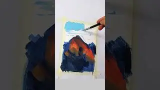 Горы акрилом