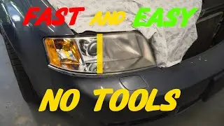How to Restore Headlights PERMANETLY NO TOOLS