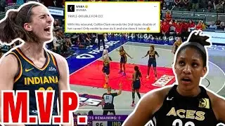 Caitlin Clark WRECKS WNBA Records! 2nd ROOKIE TRIPLE DOUBLE! MVP Chase OFFICIALLY ON! Fever WIN!