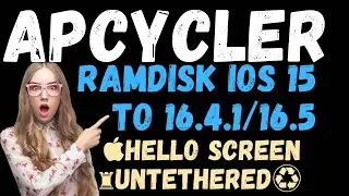 ♻️︎NEW♜➤ ApCycler Ramdisk V1.3 iOS 16.4.1 & 16.5 Hello Screen UNTETHERED WITHOUT SN CHANGE  ✔️