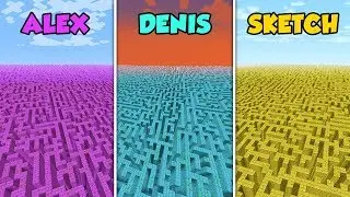 ALEX vs DENIS vs SKETCH - SECRET MAZE in Minecraft! (The Pals)