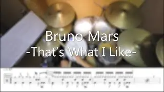 Bruno Mars - That’s What I Like - DrummerFrank Drum Cover - With Drum Score