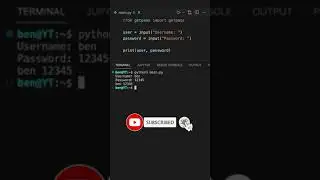 How to Hide User Input Data using Python ! 