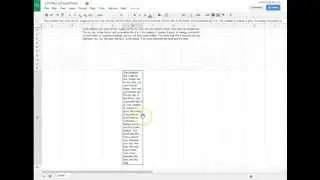 Google Sheets Merge, Align & Word Wrap