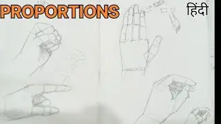 How to draw Hands, DRAWING FUNDAMENTALS LESSON, PROPORTIONS //EP 2// The Deb's Art