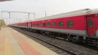 Abu Road WAP 4 with Jodhpur Mumbai Suryanagari at 120+  kmph !!
