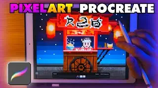How to make pixel art in Procreate (easy) 👾⬛