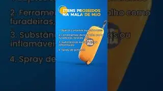 Quais os itens proibidos para levar na mala de mão? l #dicas #viagem #itens
