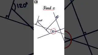 Find x #shorts #mathshorts #geometry  #viral