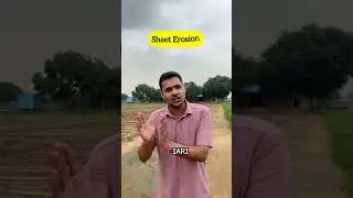 Water Erosion in one minute ✅ #iari #farming #icarsrf #icarjrf #icar #icarexam #agronomy #iariwallah